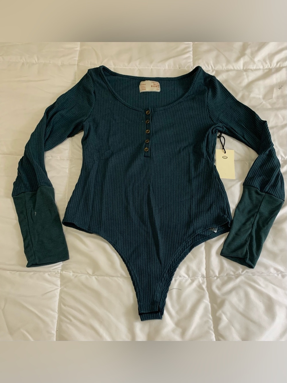 New JACKSON ROWE Long Sleeve Bodysuit Size L